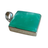 Chrysoprase Solid 925 Sterling Silver Pendant