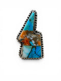 Lightning Bolt Kingman Trifecta Solid 925 Sterling Silver Ring 9