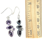 Amethyst Solid 925 Sterling Silver Earrings