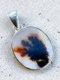 Scenic Agate Solid 925 Sterling Silver Pendant