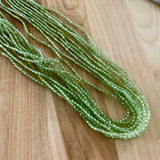 Peridot 2 mm Beaded Necklace