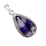 Super 23 Amethyst Auralite 23 Solid 925 Sterling Silver Pendant