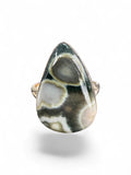Ocean Jasper Solid 925 Sterling Silver Ring 9