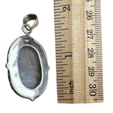 Rough Rainbow Moonstone Solid 925 Sterling Silver Pendant