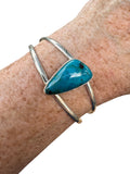 Shattuckite Solid 925 Sterling Silver Cuff Bracelet
