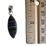 Fordite Solid 925 Sterling Silver Pendant