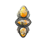 Bumblebee Jasper Solid 925 Sterling Silver Ring 7