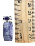 Tiffany Stone & Amethyst Solid 925 Sterling Silver Pendant