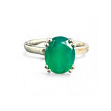 Green Onyx Solid 925 Sterling Silver Ring 8.5