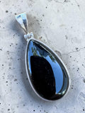 Black Onyx Solid 925 Sterling Silver Pendant