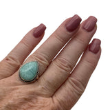 Amazonite Solid 925 Sterling Silver Ring