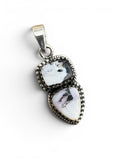 White Buffalo Solid 925 Sterling Silver Pendant