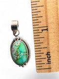 Sonoran Gold Turquoise Solid 925 Sterling Silver Pendant