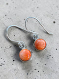 Spiny Oyster Solid 925 Sterling Silver Earrings