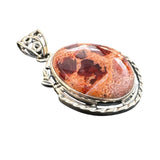 Mexican Fire Opal Solid 925 Sterling Silver Pendant