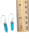 Aqua Chalcedony Solid 925 Sterling Silver Earrings