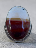 Mookaite Jasper Solid 925 Sterling Silver Ring 5.5