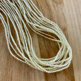 Lemon Quartz 2 mm Beaded Necklace