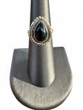 Black Onyx Solid 925 Sterling Silver Ring 6