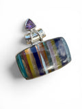 Surfite & Amethyst Solid 925 Sterling Silver