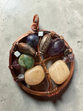 Copper Tree of Life wrapped Pendant