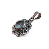 Blue Topaz Solid 925 Sterling Silver Pendant