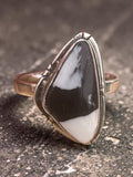 White Buffalo Solid 925 Sterling Silver Ring 9.5