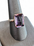 Amethyst Solid 925 Sterling Silver Ring 9.5