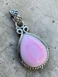 Pink Conch Solid 925 Sterling Silver Pendant
