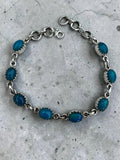 Paraiba Blue Opal Solid 925 Sterling Silver Bracelet