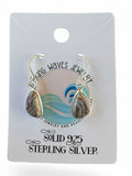 Crazy Lace Agate Solid 925 Sterling Silver Earrings