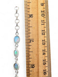 Ethiopian Opal Solid 925 Sterling Silver Bracelet
