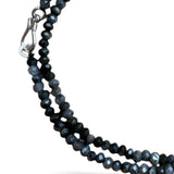 Gray Labradorite 4 mm Beaded Necklace