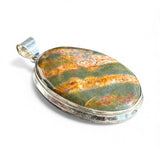 Bloodstone Solid 925 Sterling Silver Pendant