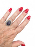 Blue Sapphire Solid 925 Sterling Silver Ring 7.5