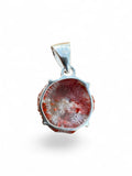 Red Horn Coral Solid 925 Sterling Silver Pendant