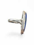 Blue Lapis Solid 925 Sterling Silver Ring 8