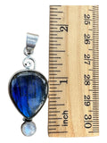 Labradorite & Moonstone Solid 925 Sterling Silver Pendant