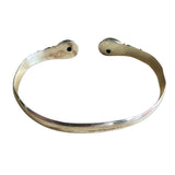 Shattuckite Solid 925 Sterling Silver Bangle Bracelet