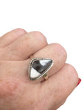 White Buffalo Solid 925 Sterling Silver Ring 9.5