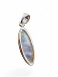 Rainbow Moonstone Solid 925 Sterling Silver Pendant