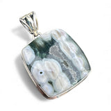 Ocean Jasper Solid 925 Sterling Silver Pendant