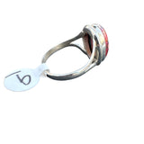 Kingman Pink Dahlia Turquoise Solid 925 Sterling Silver Ring 9