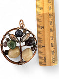 Copper Tree of Life wrapped Pendant