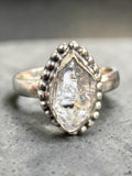 Herkimer Diamond Solid 925 Sterling Silver Ring 6