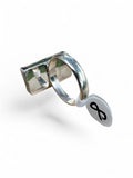 Purple Moonstone Solid 925 Sterling Silver Ring 8