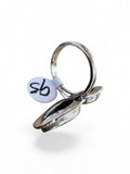 Blue Sea Sediment Jasper Solid 925 Sterling Silver Ring 9.5