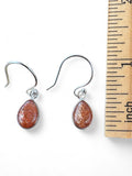 Sunstone Solid 925 Sterling Silver Earrings
