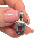 African Amethyst Solid 925 Sterling Silver Pendant