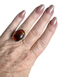 Baltic Amber Solid 925 Sterling Silver Ring 7.5